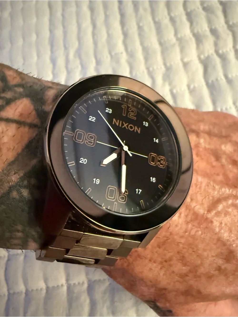 Nixon The Corporal Coffee Case Black Dial Men’s Watch